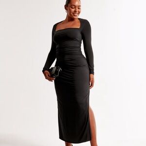 Abercrombie & Fitch Black Long Sleeve Dress